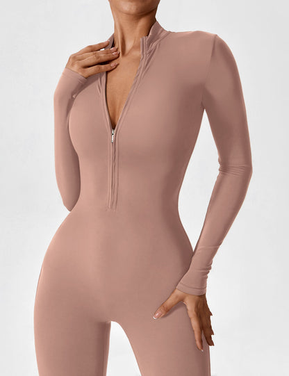 Sarah | Damen Sommer Set mit Langarmshirt und Reißverschluss