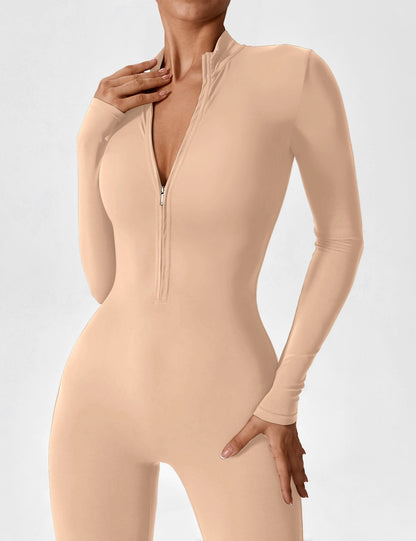 Sarah | Damen Sommer Set mit Langarmshirt und Reißverschluss