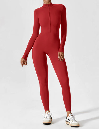 Sarah | Damen Sommer Set mit Langarmshirt und Reißverschluss