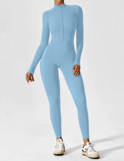 Sarah | Damen Sommer Set mit Langarmshirt und Reißverschluss