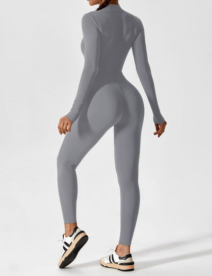 Sarah | Damen Sommer Set mit Langarmshirt und Reißverschluss