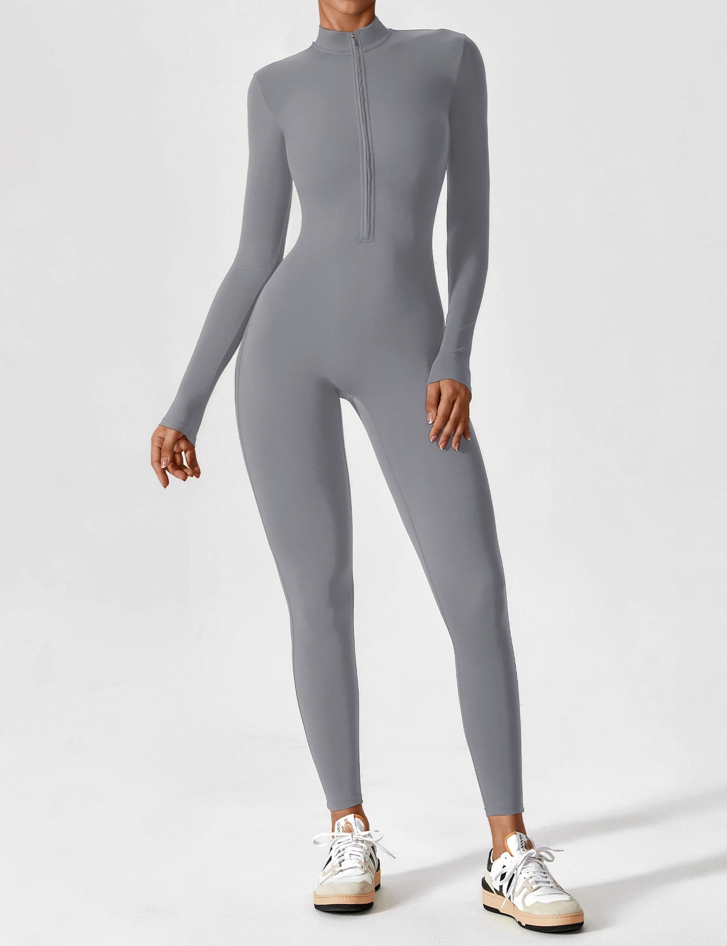 Sarah | Damen Sommer Set mit Langarmshirt und Reißverschluss