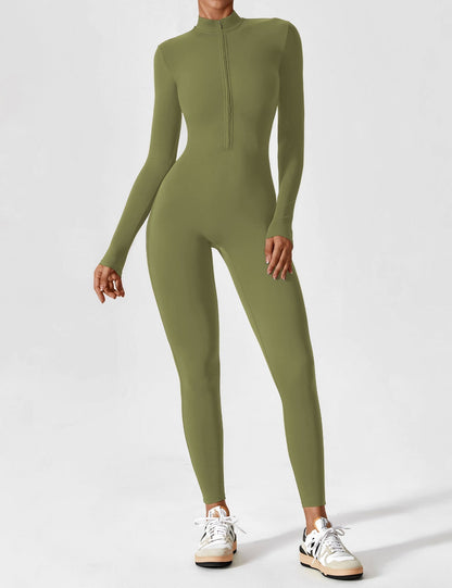 Sarah | Damen Sommer Set mit Langarmshirt und Reißverschluss