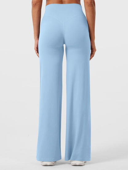 Yvonne | Damen Sommerweite Hose mit Hoher Taille