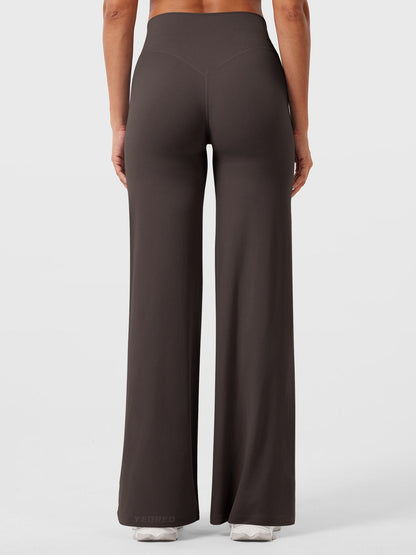 Yvonne | Damen Sommerweite Hose mit Hoher Taille