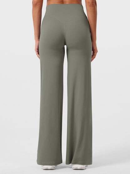 Yvonne | Damen Sommerweite Hose mit Hoher Taille