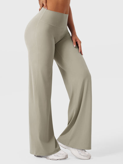 Yvonne | Damen Sommerweite Hose mit Hoher Taille